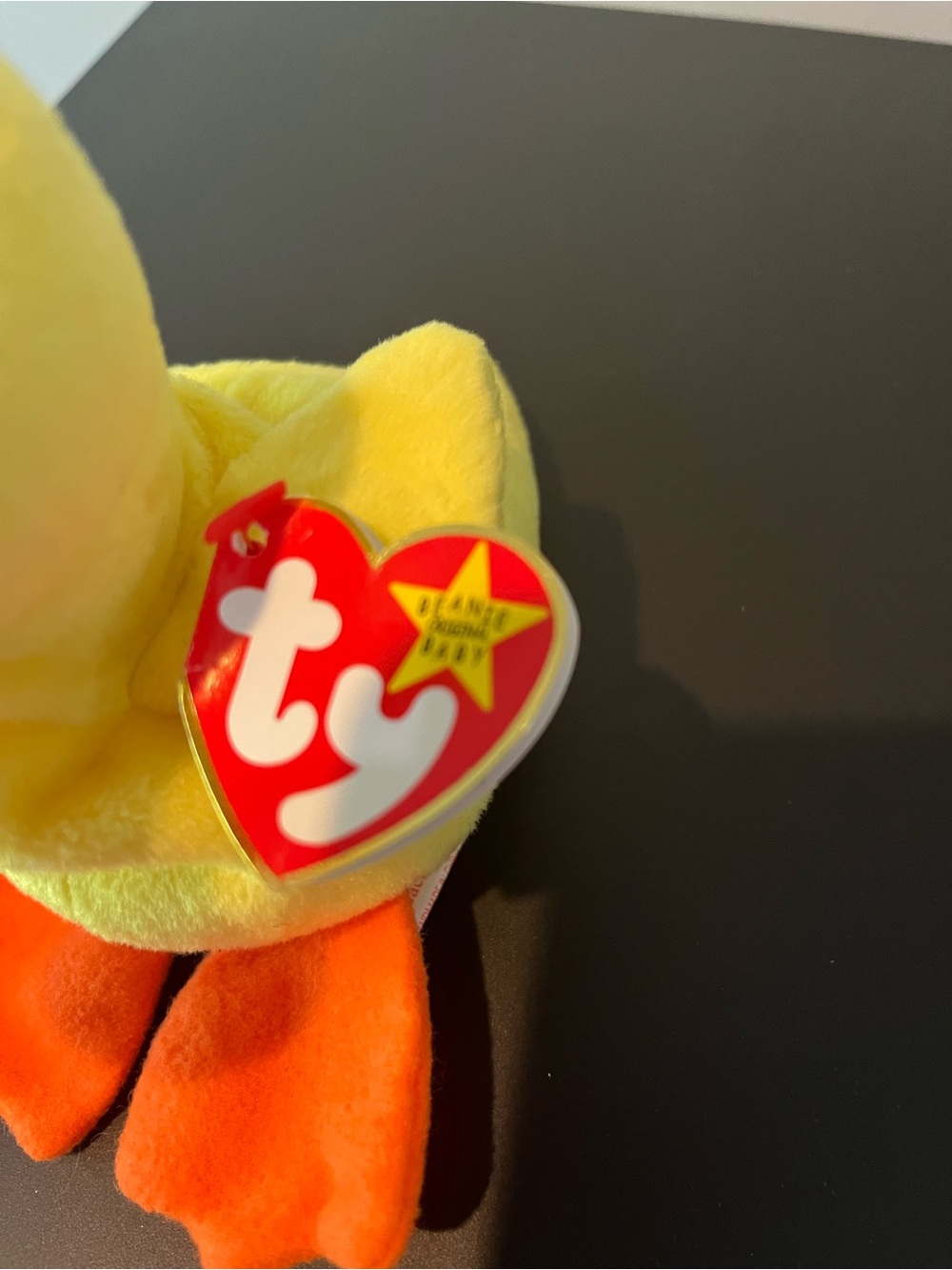 TY Beanie Baby, Quackers, Retired 1994 with Tags, Error in Tag. - Picture 6 of 8